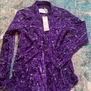 Samantha Sung Silk KATHARINE Shirt NWT